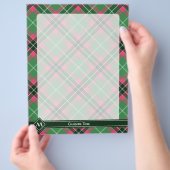 Green und Pink Tartan Flyer (Hand)