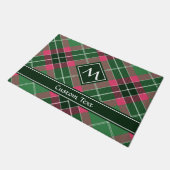 Green und Pink Tartan Fußmatte (Schrägansicht)
