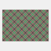 Green und Pink Tartan Geschenkpapier Set (Vorderseite 3)