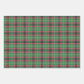 Green und Pink Tartan Geschenkpapier Set (Vorderseite)