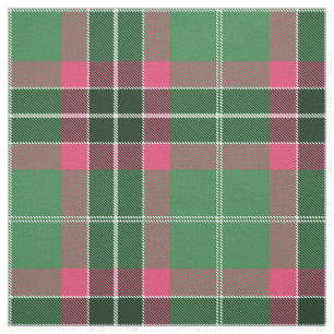 Green und Pink Tartan Stoff