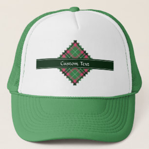 Green und Pink Tartan Truckerkappe
