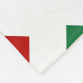 Green und Red Diamonds auf White Fleecedecke (Ecke)