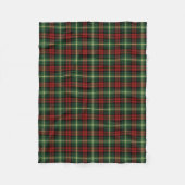 Green und Red Martin Clan Tartan Fleecedecke (Vorderseite)