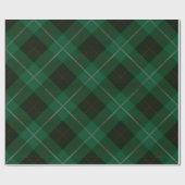 Green und Red Tartan Karierte Weihnachten Geschenkpapier (Flach)