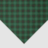 Green und Red Tartan Karierte Weihnachten Seidenpapier (Detail)