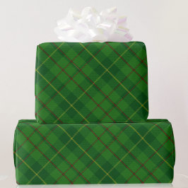Green und Red Tartan Kariertes Weihnachtsgeschenk  Geschenkpapier