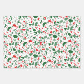 Green und Red Terrazzo Muster Weihnachten Geschenkpapier Set (Vorderseite 2)