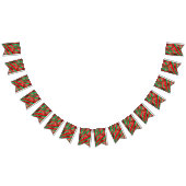 Green und Red Zebra Wimpelkette (Alle)