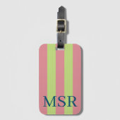 Green und rosa Gepäckmarke Gepäckanhänger (Vorderseite Vertikal)