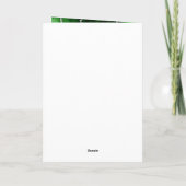 Green und Silver Agate Geburtstag Dankeskarte (Rückseite)