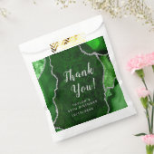 Green und Silver Agate Geburtstag Vielen Dank Geschenktütchen (Versiegelt)