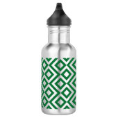 Green und Silver Meander Edelstahlflasche (Rechts)