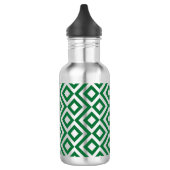 Green und Silver Meander Edelstahlflasche (Links)