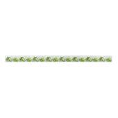 Green und Silver Weihnachtslieder Ribbon Satinband (Vorderseite)