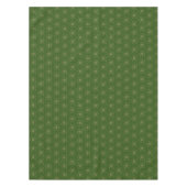 Green und Tan Edelweiss Kontur Muster Tischdecke (Vorderseite)