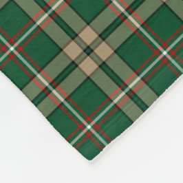 Green und Tan Kariert O'Neill Tartan Fleecedecke