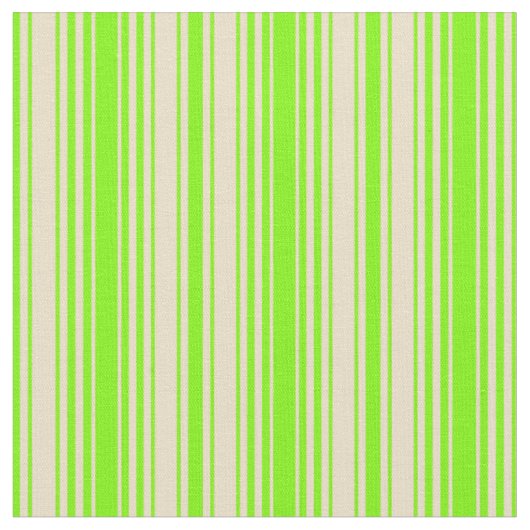 Green und Tan Streifen/Linien Muster Stoff (Nahaufnahme)