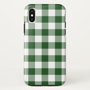 Green und White Buffalo Kariert iPhone X Fall Case-Mate iPhone Hülle