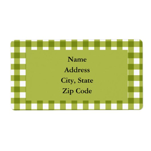 Green und White Gingham Pattern (Vorne)