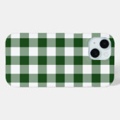 Green und White Gingham Pattern Case-Mate iPhone Hülle (Rückseite (Horizontal))
