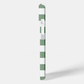 Green und White Gingham Pattern Case-Mate iPhone Hülle (Rückseite / Links)