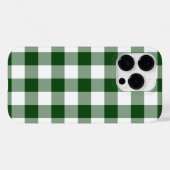 Green und White Gingham Pattern Case-Mate iPhone Hülle (Rückseite (Horizontal))