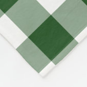 Green und White Gingham Pattern Fleecedecke (Ecke)
