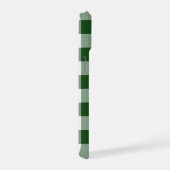 Green und White Gingham Pattern iPhone 15 Hülle (Rechte Seite)