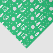 Green und White Golf Icons Seidenpapier (Ausschnitt)