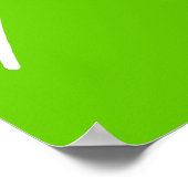 Green und White Kiwi Poster (Ecke)