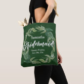 Green und White Personalisiert Bridesmaid Boho Tasche (Von Nahem)