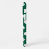 Green und White Polka Dots iPhone Hülle (Linke Seite)