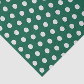 Green und White Polka Dots Seidenpapier (Ausschnitt)