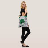 Green und White Soccer Ball Tasche (Am Model)
