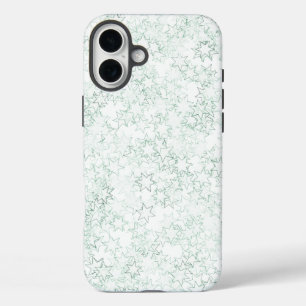 Green und White Star Team Spirit Sports Colors iPhone 16 Plus Hülle