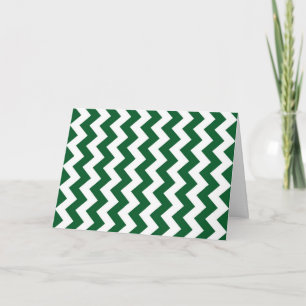 Green und White Zigzag Feiertagskarte