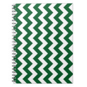 Green und White Zigzag Notizblock (Vorderseite)