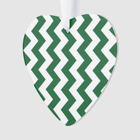 Green und White Zigzag Ornament (Vorderseite)