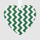 Green und White Zigzag Ornament (Vorderseite)