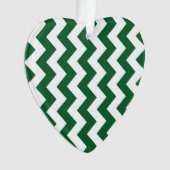 Green und White Zigzag Ornament (Vorderseite)