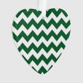 Green und White Zigzag Ornament (Vorderseite)