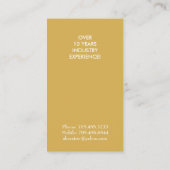 Green und Yellow Interior Painter Business Cards Visitenkarte (Rückseite)