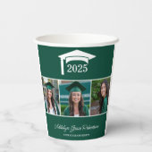 Green Uni University 3 Foto Abschluss Pappbecher (Rückseite)
