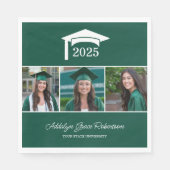 Green Uni University 3 Foto Abschluss Serviette (Vorderseite)