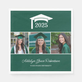 Green Uni University 3 Foto Abschluss Serviette