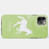 Green Unicorn Personalisiert Case-Mate iPhone Case (Rückseite (Horizontal))