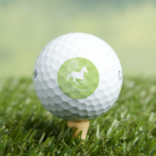 Green Unicorn Personalisierte Golfplätze Golfball