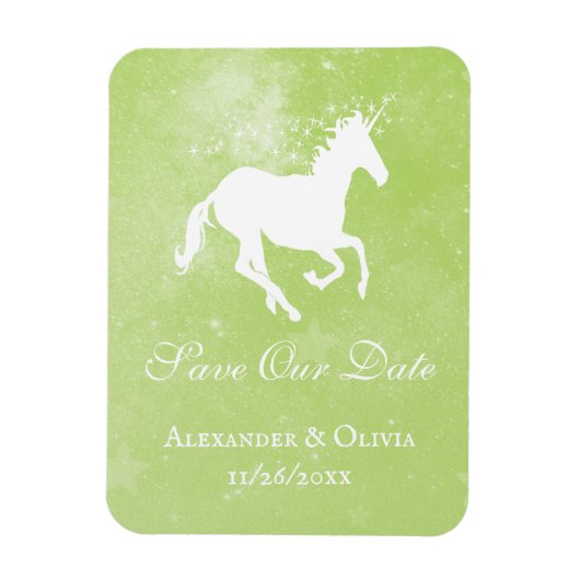 Green Unicorn speichern das Datumsfenster Magnet (Vertikal)