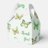 Green Unisex Butterfly Baby Dusche Danke Geschenkschachtel (Vorderseite)